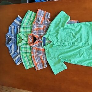 4 Button Down Shirts Size 6, 6/7, 7